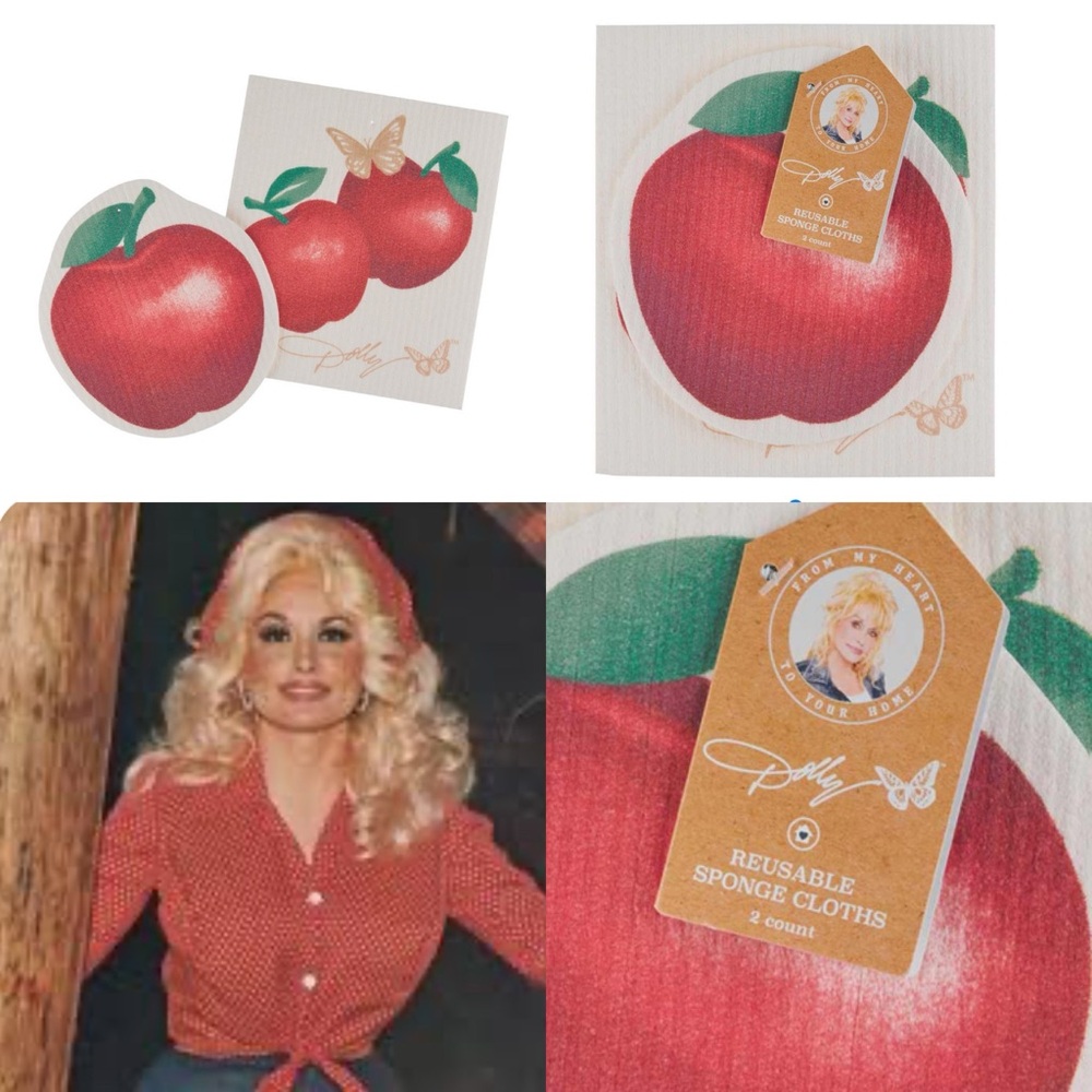 Dolly Parton 🍎🦋- limited edition Apple kitchen sponges